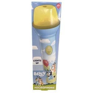 Bluey Light-Up Microphone - Yellow and Blue